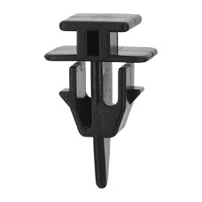 Клипса крепления обшивки Прямоугольная шляпка Две шляпки H 24.4 T 10 черный МАК 15048