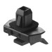 Кронштейн бампера H 24 T 30x15 черный МАК 27002