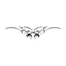 Знак, общий для всех шрифтов Tatoo серебристый МАК 30024