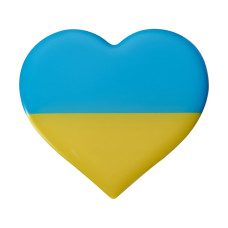 Знак, общий для всех шрифтов Украина, сердце желто-голубой МАК 30035