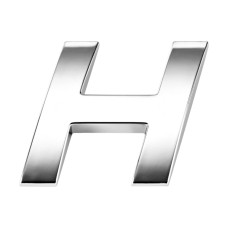 Буква, шрифт наклонный большой, 3 см серебристый МАК 30202
