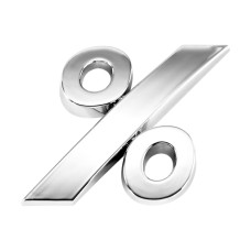 Знак, шрифт наклонный большой, 3 см серебристый МАК 30231