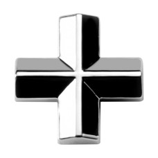 Знак, шрифт с гранью, 3 см серебристый МАК 30315